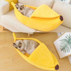 Novelty Banana Cat Bed