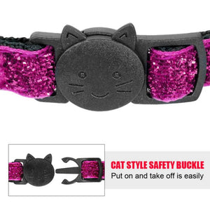 Bling Personalized Quick Release Cat Collar with Bell