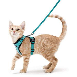 Reflective Cat Harness and Leash Set