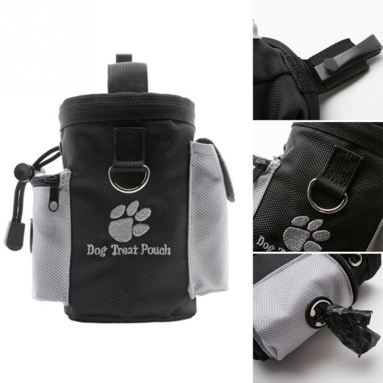 Dog Treat Pouch with Built in Poop Bag Dispenser