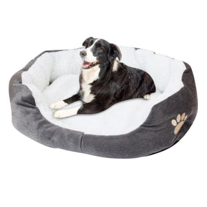 Large Dog Bed (60x50cm) for Medium and Large Dogs – Cozy Pet Bed with Raised Sides, Provides Joint Support, Warmth, and Security – Ideal for Nesting and Lounging, Durable and Comfortable Design