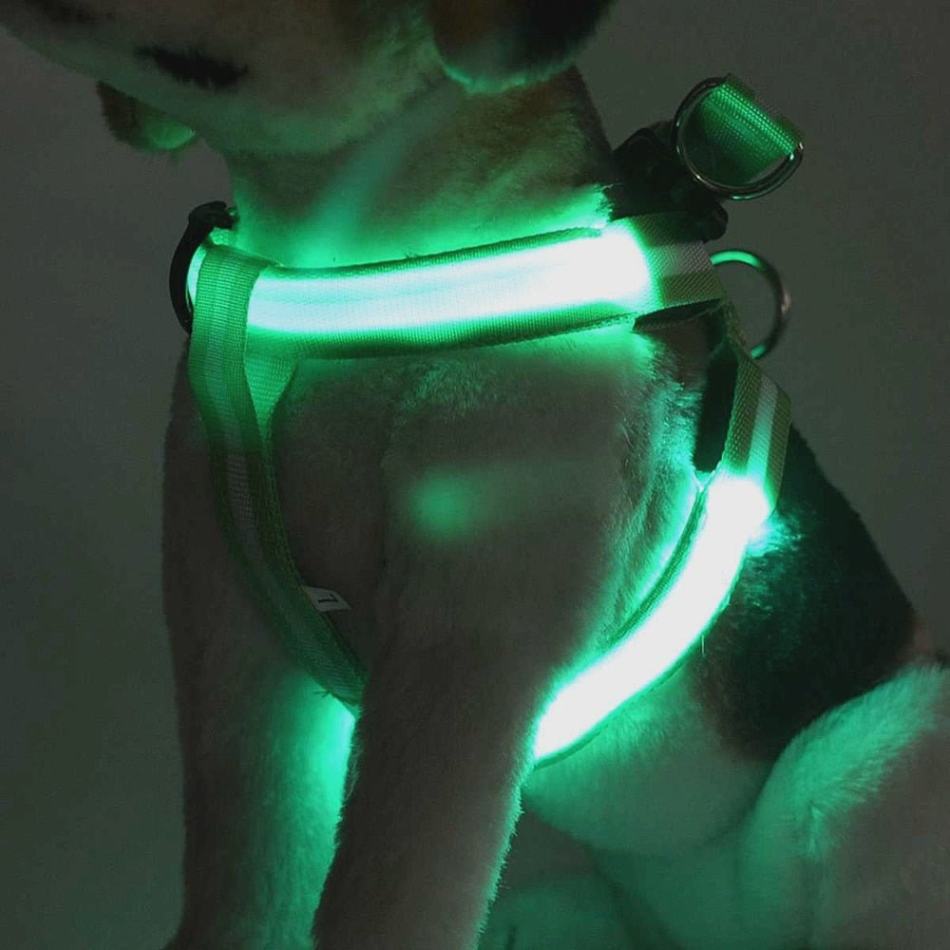 Rechargeable LED Dog Harness