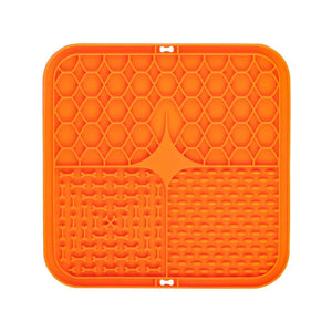 Lick Mats for Dogs - Abound Slow Feeding Silicone Mat for Anxiety Relief, Grooming Distraction, and Improved Digestion - Durable, Easy to Clean, Non-Slip, and Safe for All Dog Breeds