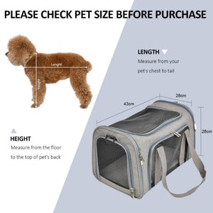 Pet Carrier for Small, Medium Cats, Dogs & Puppies up to 15 Lbs