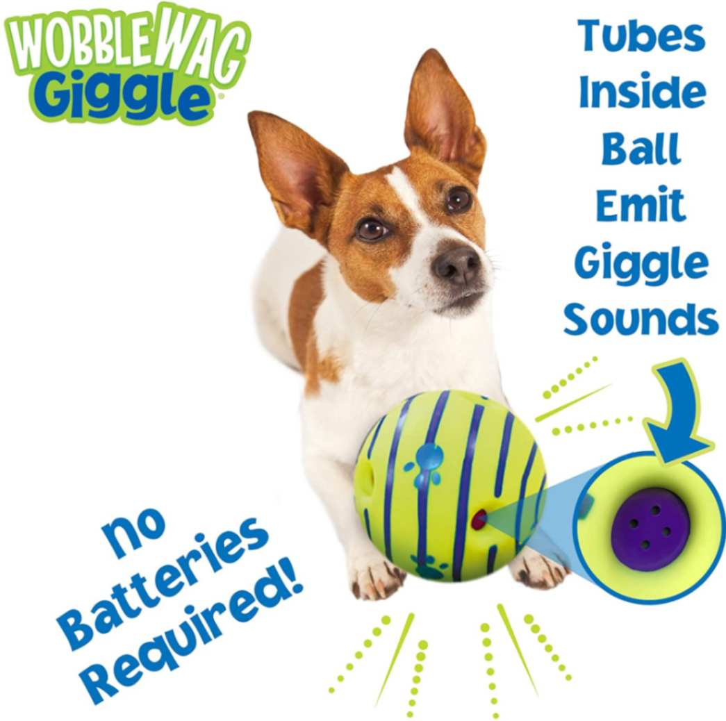 Wobble Wag Giggle Ball - Interactive Dog Toy