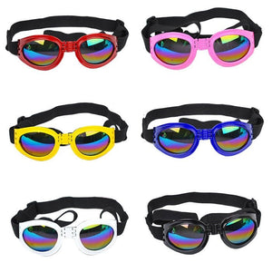 UV Protection Goggles for Dogs - Adjustable Anti-Fog Dog Sunglasses for Outdoor Eye Safety | Abound Pet Supplies - Durable, stylish dog goggles with UV protection, anti-fog feature, and adjustable straps, providing comfort and eye protection from sun, dust, and wind during outdoor activities.