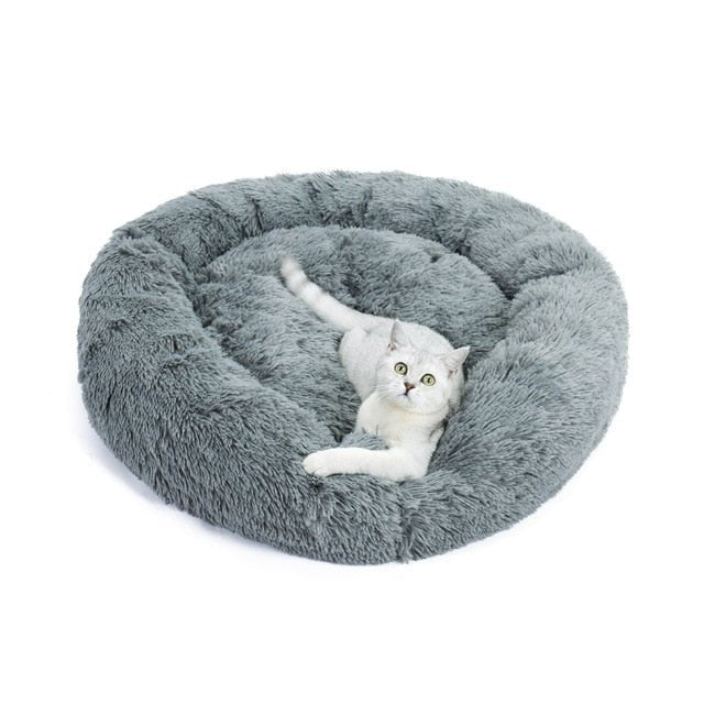 Large Luxury Coral Fleece Pet Bed - Abound Pet Supplies