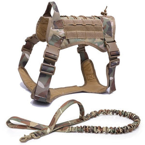 Military Tactical Dog Harness with Handle - Abound Pet Supplies