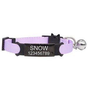 Pawfect Personalized Engraved Nylon Cat Collar - Abound Pet Supplies