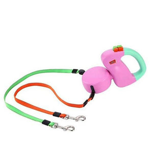 Two Dog Retractable Leash - Abound Pet Supplies